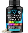 Electrolytes - Electrolite Tablet dengan Magnesium, Sodium, Potasium, Chloride, Vitamins D3 & B6, Kelp Powder - Salt - Dibuat di USA - Oral Tablet sebagai Kapsul - Vegan & Keto Friendly - 120 Tab