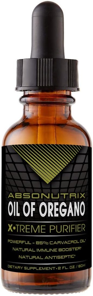 Minyak Absonutrix dari Oregano 43 mg, 540 pelayan, 2 Oz Bottle, Biovavability tinggi, 85% Carvacrol Oil, Absorpsi Quick, Ingregents, Cruelty- Free, Third- Party Test, Non-GMO, Made in USA