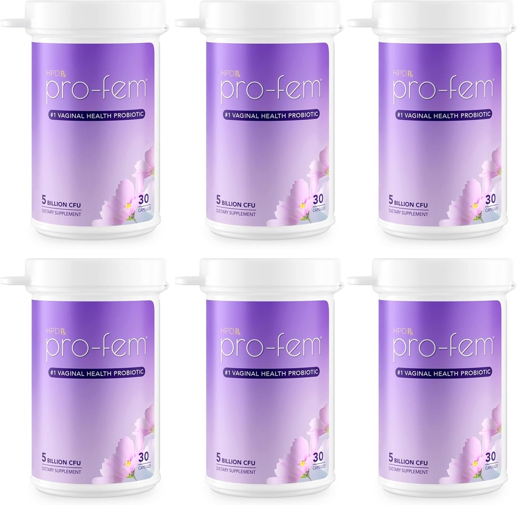 HPD Rx Pro-Fem # 1 Vaginal Health Probiotic 124; Vaginal Progress 124; Secara klinis Proven ke Progress Yeast & PH Balance, Urminary Tract Health 124; Feminine Programles 124; Bekerja dalam 7 hari selama 124; 30 Capsules 1244- Pack