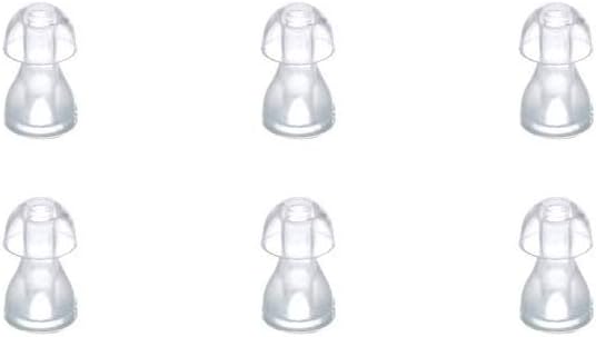 Ada 6pcs / lot Hearing Aid Ear Tips Silicone Earplug Domes for BTE, ITE and Pocket Hearing Aids Aid Ear Bud Replacements (Small Gib8mm)