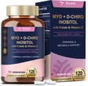 Totoaria Inositol Suplemen Perempuan dengan Vitamin D3, 40: 1 Rasio Myo- Inositol 3000mg & D- Chiro Inositol 75mg Complex, Vitamin B8 Inositol Suplemen Perempuan, Nail, Skin Health