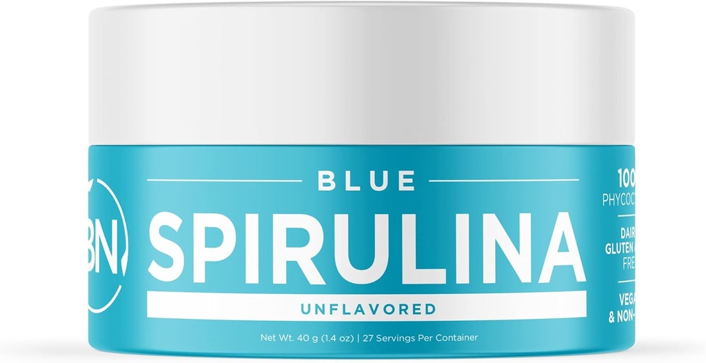 Birulina Spirulina Powder Organik - USDA Disertifikasi - Derajat Nutrient RAW Lebih dari 70% Protein Per Serving - Purest Sumber Vegan Protein - Superfood - Kaya dalam Vitamin dan Mineral