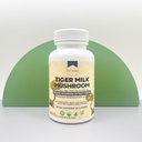 Suplemen Mushroom Tiger Milk (Lignosus Rhinocerus) 60 Capsules 124; Support Lungs & Repiratory Health - Ekstrak Herbal - Non-GMO, Vegan, Organik 124; 60 Servis