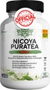 Nicoya PuraTea Max Green Tea Extract & Green Coffee Bean untuk Metabolism Dukungan, Natural Energy Boost, Antioksidant- Kaya Suplemen - 60 Kasules