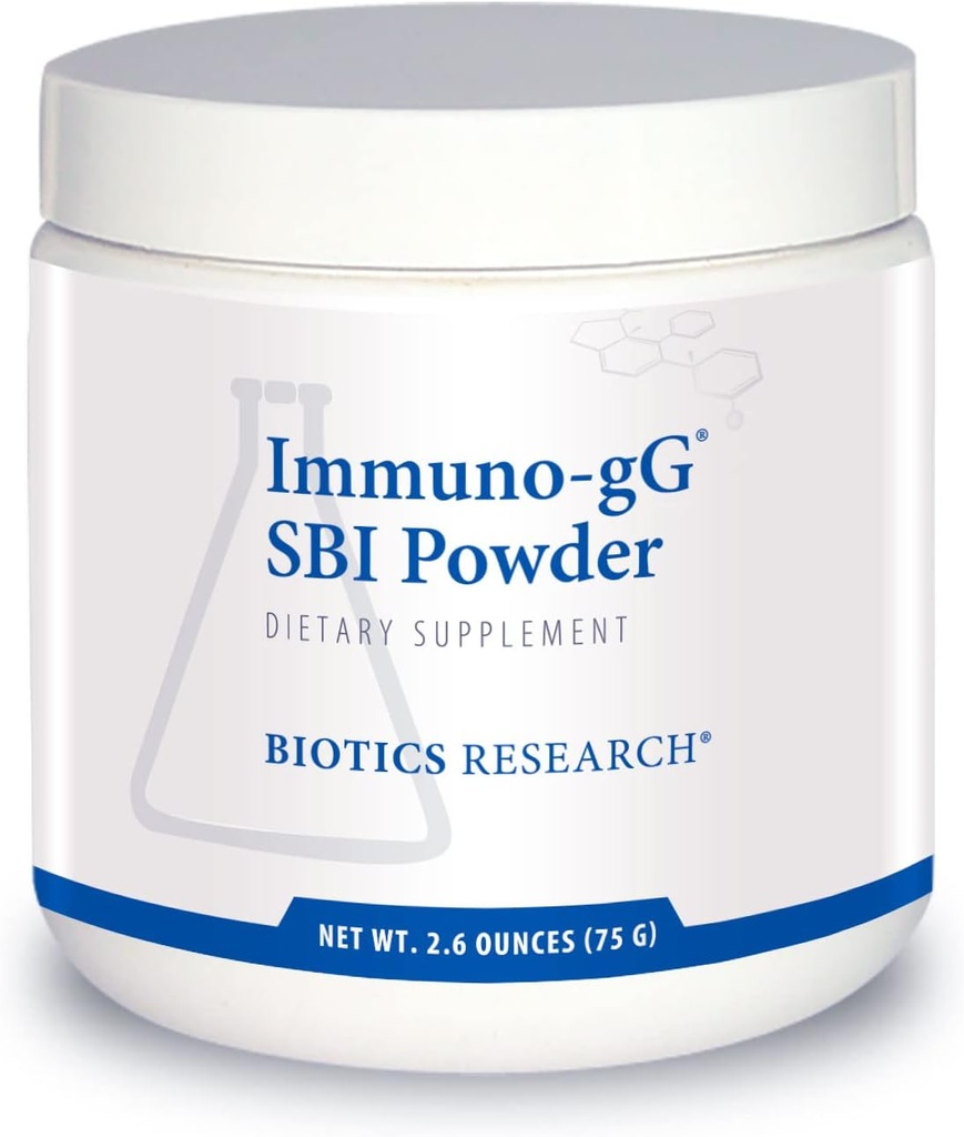 Riset Biotik Impunis- gBI powder Easy- to-Mix Powder Formula, Ultimate IGG, Complete Gut Health and Imune Dupport, Dairy Free, Immunoglobulin Konsentrat - 2.6 Oz