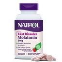 Natrol Melonatin 5mg Quast Dissolve Tablet, Sleep Suplemen Dukungan untuk Dewasa, Strawberry Flavor, 150 tablet, Sampai 150 Hari Supply