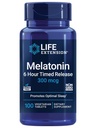 Extension Melonatin 6 Hour Timed Rilis, 300 mcg, Extended- Lepaskan Formula untuk Dukungan Tidur Lembut, circadian sehat, Pertahanan Cellular, Bebas, Non-GMO, Vegetarian, 100 tablet