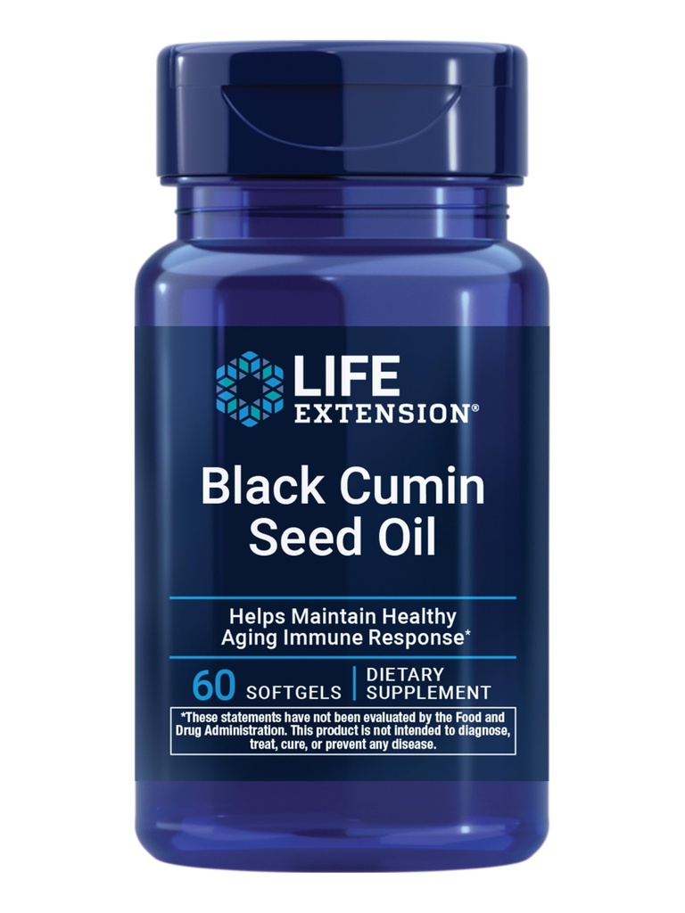 Ekstensi Hidup Minyak Benih Hitam, Hitam Cumin, Dukungan Kesehatan Imune, Kesehatan Tubuh, Penuaan Sehat, Gluten Bebas, Tanpa GMO, 60 softgel