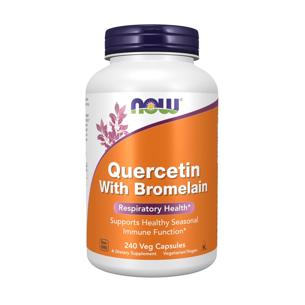 NOW Foods Suplemen, Quercetin dengan Bromelain, Balanced Immune System *, 240 Veg Capsules