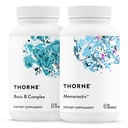 THORNE - Kompleks B Dasar (60 Kapsul) & Memoraktiv (60 Kapsul) Bundle - Support Kesehatan Otak, Produksi Energi Sel & Fokus - Gluten Bebas, Dairy Bebas