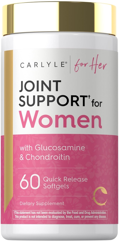Dukungan Bersama Carlyle untuk Perempuan: 124; 60 Softgeels 124; Kompleks dengan Omega-3 dan Collagen Peptides 126; Non-GMO, Gluten Bebas