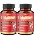 2 Pap 60 Counts 4 Bulan - D-Mannose Capsules - Natural Tract Kesehatan & Imune Dukungan - 7in1 dengan Cranberry, Dandelion, Hibiscus & More