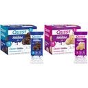 Quest Frosted Cookies Twin Pack, Chocolate Cake 16 Cookies & Kue Ulang Tahun 16 Cookies, 1g Sugar, 10-11g Protein, 2g Net Carbs