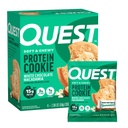 Quest Nutrition Chocolate Macadamia Protein Cookie, 15g Protein, 1g Sugar, 2g Net Carbs, Keto Friendly, High Protein, Low Carb; 4 Count