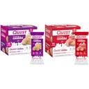 Quest Frosted Cookies Twin Pack dengan Kue Ulang Tahun 1g Sugar 10g Protein 2g Net Carbs Gluten Free 8 Count dan Strawberry Cake 1g Sugar Protein 2g Net Carbs Gluten Free 16 Cookies