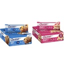 Blueberry Muffin (12 Count) Quest Chocolate Raspberry (12 Count) Protein Bars Bundle, High Protein, Gluten Free