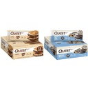 Quest S 'mores & Cookies & Cream Dipped Protein Bars Bundle, High Protein, Gluten Free, Keto, 12 Count