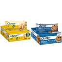 Quest Lemon Cake (12 Count) dan Oatmeal Chocolate Chip (12 Count) High Protein Gluten Free Bars