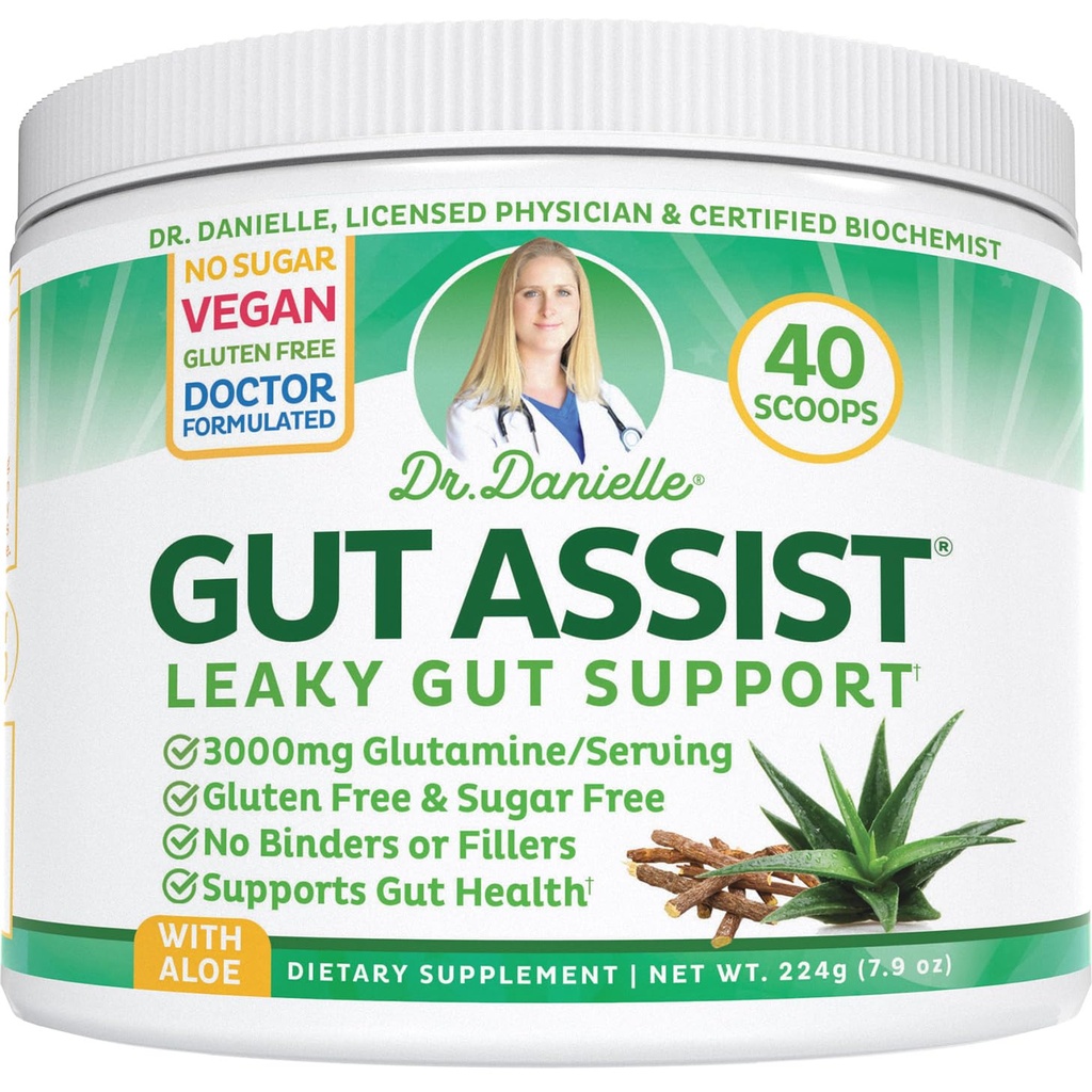 Powder Leaky Gut Appeder 134; L- Glutamine Gut Lining Digetical Drink Mix 126; Gluten- Free Doctor Crafted Botanical Formula 124; Gut Assist oleh Dr. Danielle