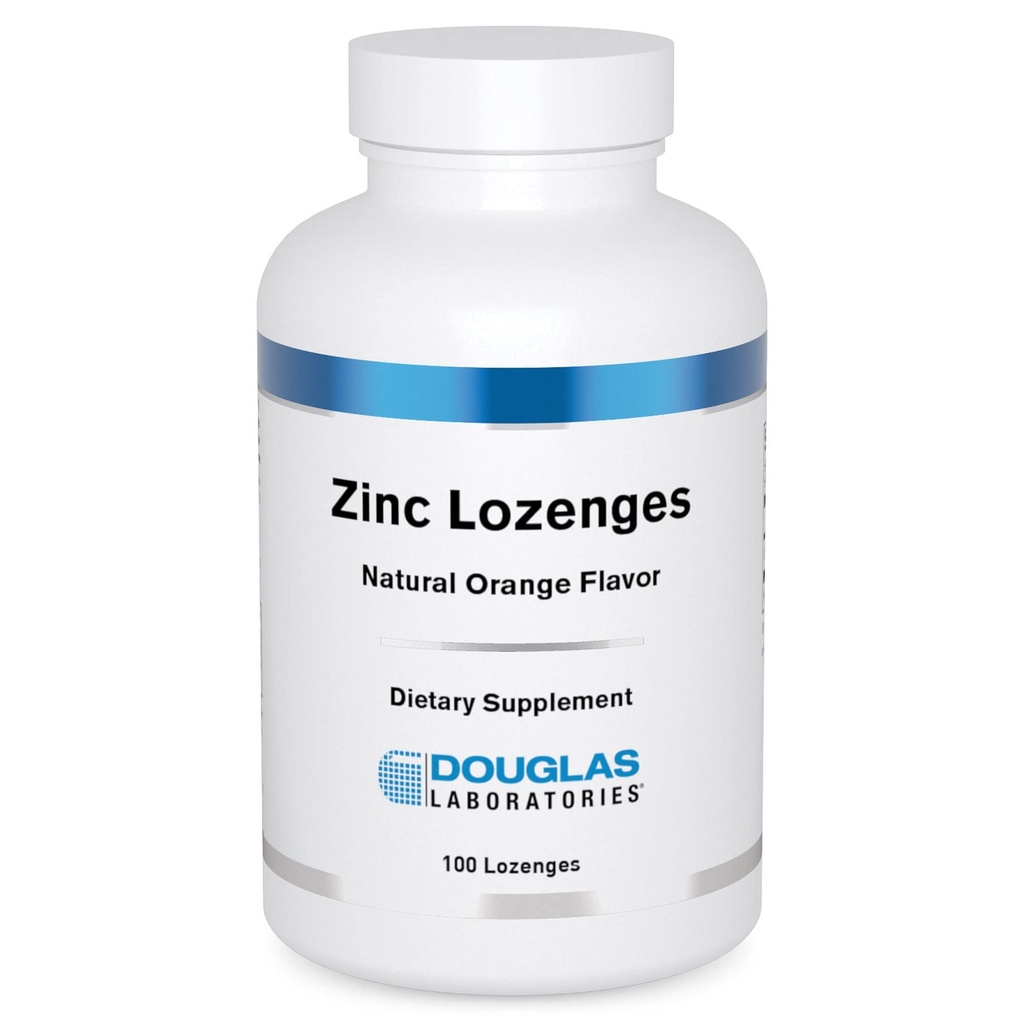 Douglas Laboratorium Zinc Lozenges 124; Dukung untuk Fungsi Imune * Orane 124; 100 Lozenges 124; Natural Orange Flavor