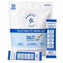 Salti Electrolite Drink Mix Powder Unfeared, 30 Stick Packs, 10000mg Sodium, B Vitamin & Trace Minerals, Zero Sugar, Keto & Vegan Friendly Hydration, 7.4oz