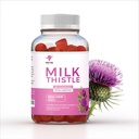 Milk Thistle Tambahan Gummies - Dukungan Kesehatan Hati, Herbal Antioksidant, Sugar- Bebas, Vegan, 60 Count