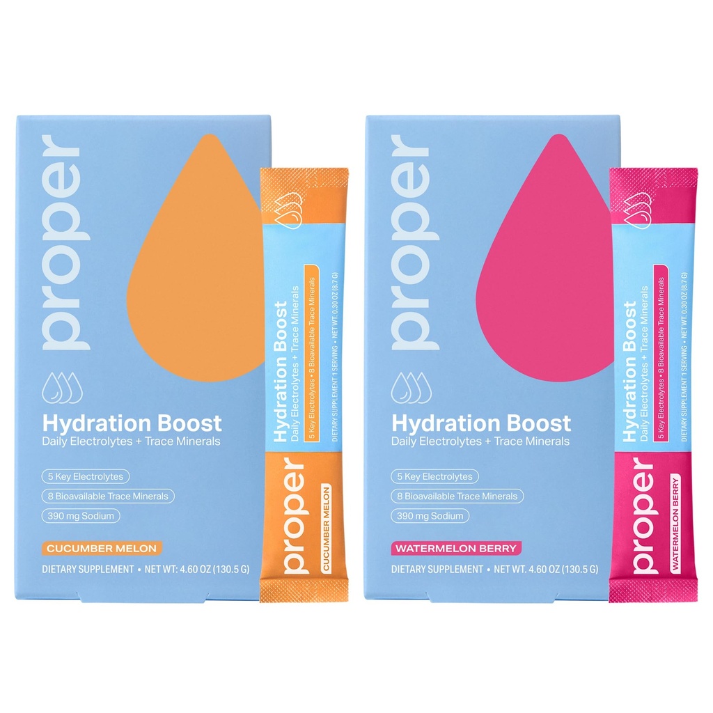 Stik Hidration Proper - Electrolyte Powder Minum Paket Mix dengan Trace Mineces untuk Hidration Rapid + Tentu Flavored - Tidak ada Many Sweeteners Articial
