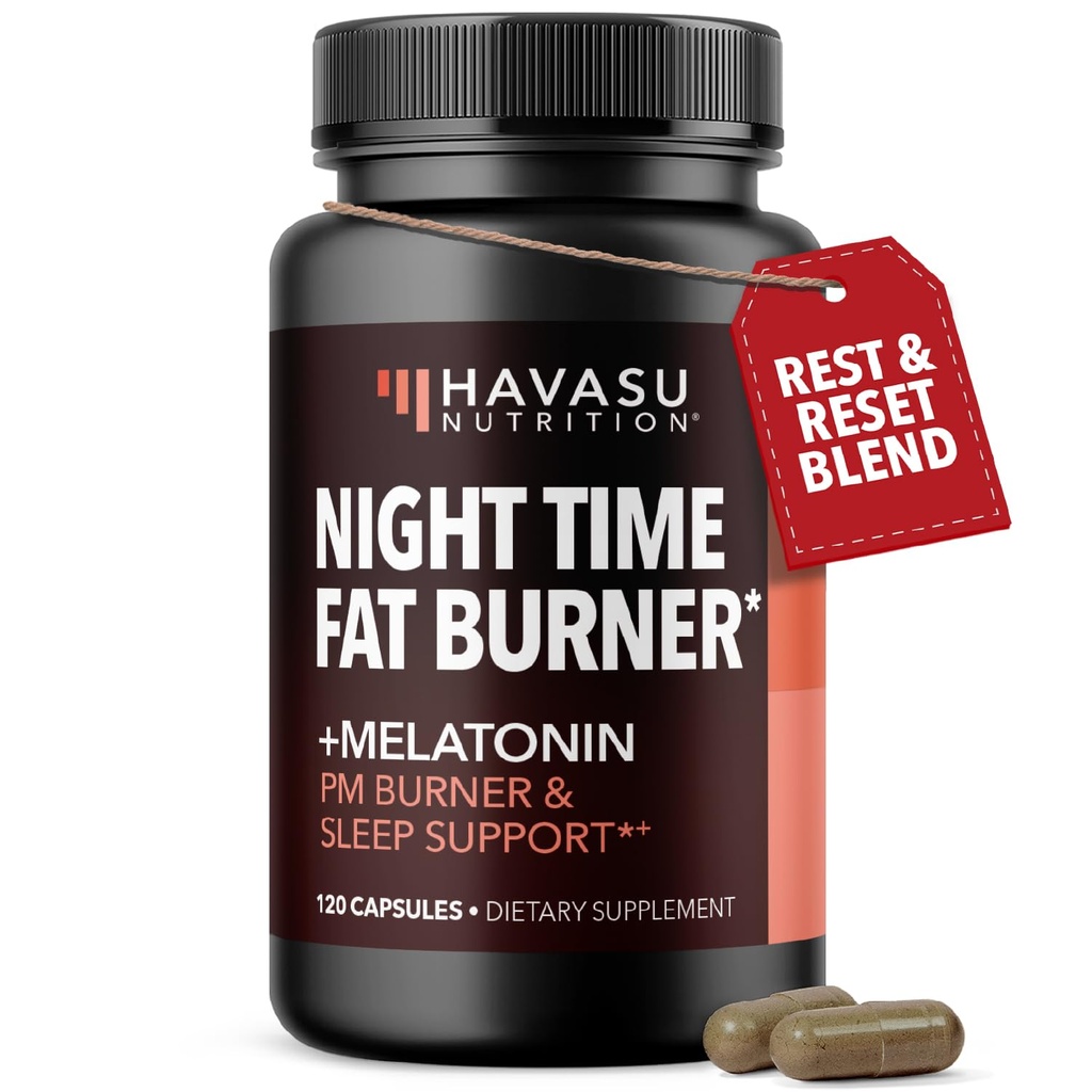 Night Time Fat Burner Metabolism Booster 124; Appetite Suppresant & Supplement untuk mendukung Wheight Los 124; 120 W8 Loss Suplement Pills for Men