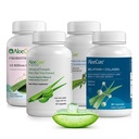 AloCure Organic Aloe Vera Kapsules - 4 Pieses - Melonagin + Collagen, VeraFlex, Aloe Vera Capsules, Probiotic + Enzyme