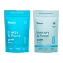 Neuro Focus Set - 90 Count Setiap Peppermint) - Sugar Free Nootropic Chewing Gums dengan Natural Caffeine, L- Theanine, B-Vitamin & Ginseng for Energy, Alertice & Clarity