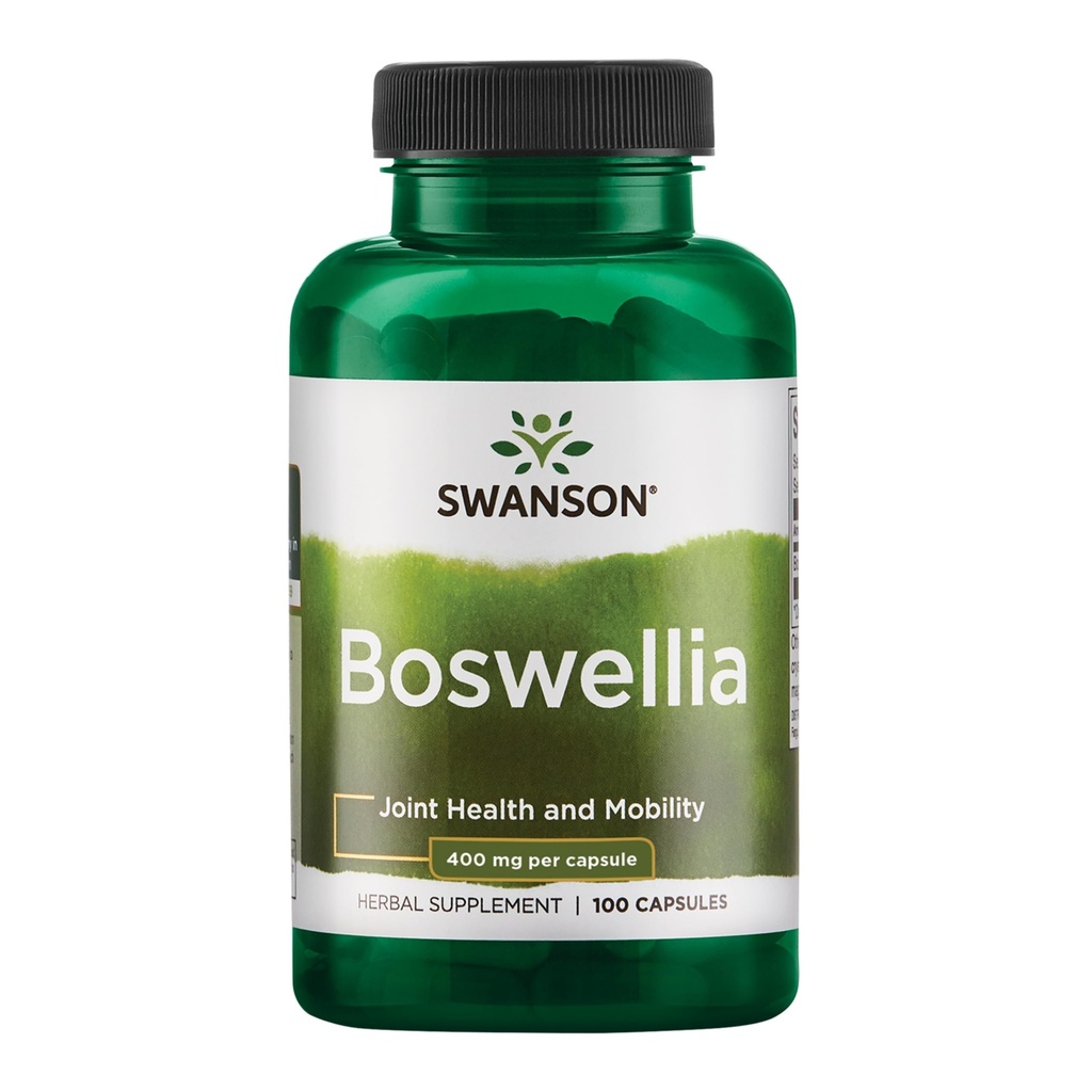 Swanson Boswellia Joint Flexibility Movement Dukung Ayurvedic Herb (boswellia serrata resin) 400 mg per Capsule 800 mg per Serving 100 Count