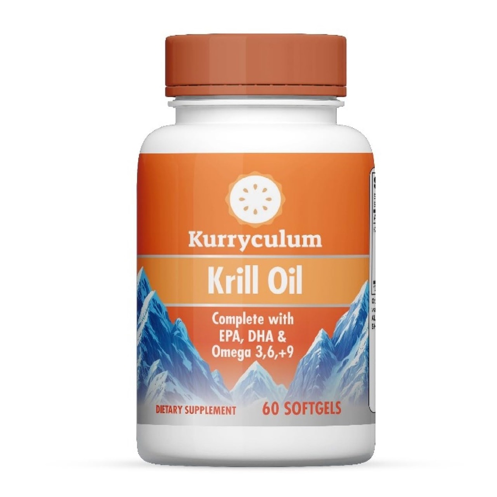 Krill Oil 500 mg - Tinggi-Potency Omega-3 (EPA & DHA), Burless Uniquely Small 60 Softgels, Rich in Astaxanthin, Sumpably Sourded, ThirdHest Party Tested