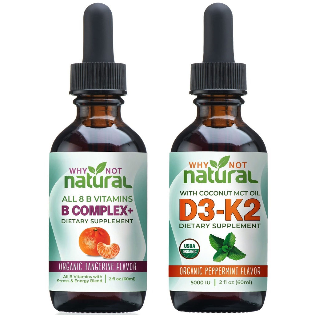 Mengapa tidak alami Vitamin B Kompleks dan Organik Vitamin D3K2 Cair Drops