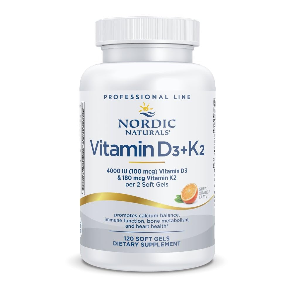 Nordic Soft Gels - 4000 IU Vitamin D3 & 180 mcg K2 - Probut Calcium Saldo & Imune