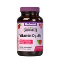 Bluebonnet Nutrition Vitamin D3 & K2 EarthSweet Chewable Tablet, for Imune, Mood & Heart Health *, Soy-Free, Gluten-Free, Non-GMO, Kosher Dairy, 60 Raspberry Flavor Chelable Tablets, 60