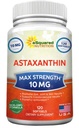 ASquared Nutrition Astaxanthin Suplement - Natural Astaxanthin Pills from Haematococcus Pluvialis Extract for Pure Energy - Max Energy 10mg - 120 Softgels