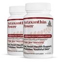 Suplemen Antioksidan, 12mg Astaxanthin, 60 Servis, 2 Botol
