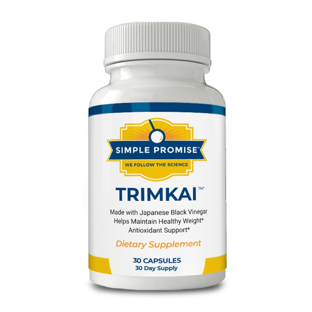 Simple PromKai - Jepun Black Vinegar Capsules untuk Dukungan Metabolisme - dengan Astaxanthin 12mg, Seaweed & Black Pepper Extract - Tanaman - Berdasarkan Formula-30 Kapsul