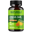 NATURELO Vegetarian DHA dan Omega 3 Supplemen dari Algae dan Chia Benih Minyak untuk Hati, Otak dan Kesehatan Gabungan - Tidak ada Fish, Gelatin, atau Manis Buatan - 60 Gummies