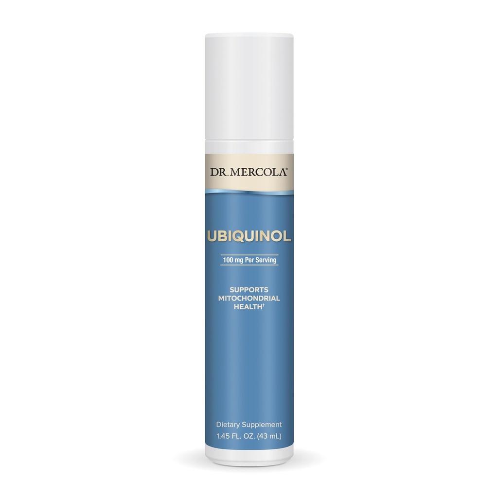 Dr. Mercola Ubiquinol Cair Pompa, 1.45 Fl. Oz.