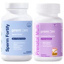 Premate Male Sperm Fortify Kapsul - Suplemen Kesuburan Pria - Prenatal Vitamin untuk Bundle Perempuan - Konsep untuk Multivitamin nya - 120 Count