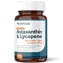 Astaxanthin 24mg dengan Lycopene 50mg Suplemen, 100 Vegetarian Capsules, Non-GMO, Gluten Free