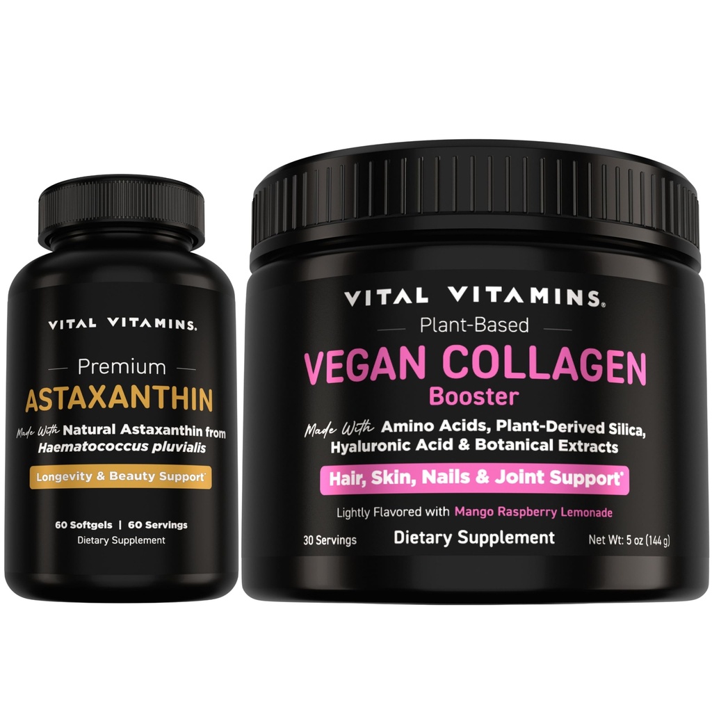 Vitamin Vitamin Astaxanthin + Vegan Collagen Booster Powder