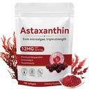Astaxanthin 12mg, 120 Softgels, Premium Astaxanthin Antioksidant Supports Eye, Skin Health, Imune, Internal Circulation