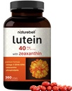 Lutein 40mg + vanxanthin 1.600mcg, 360 Softgeels = 124; 4-1 Formula dengan Astaxanthin, Omega-3 & Phospholipids 124; Marigold Flower Ekstraksi Mata, Otak & Vision Health 124; Non-GMO, Gluten Free