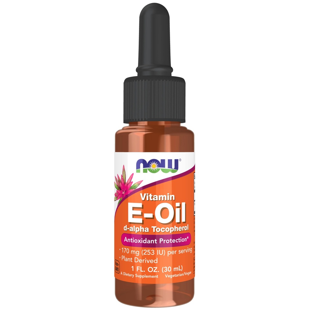 Sekarang Makanan Suplemen, Vitamin E- Oil Liquid (D-Alpha Tokopherol), Perlindungan Antioksidant *, 1-Ounce