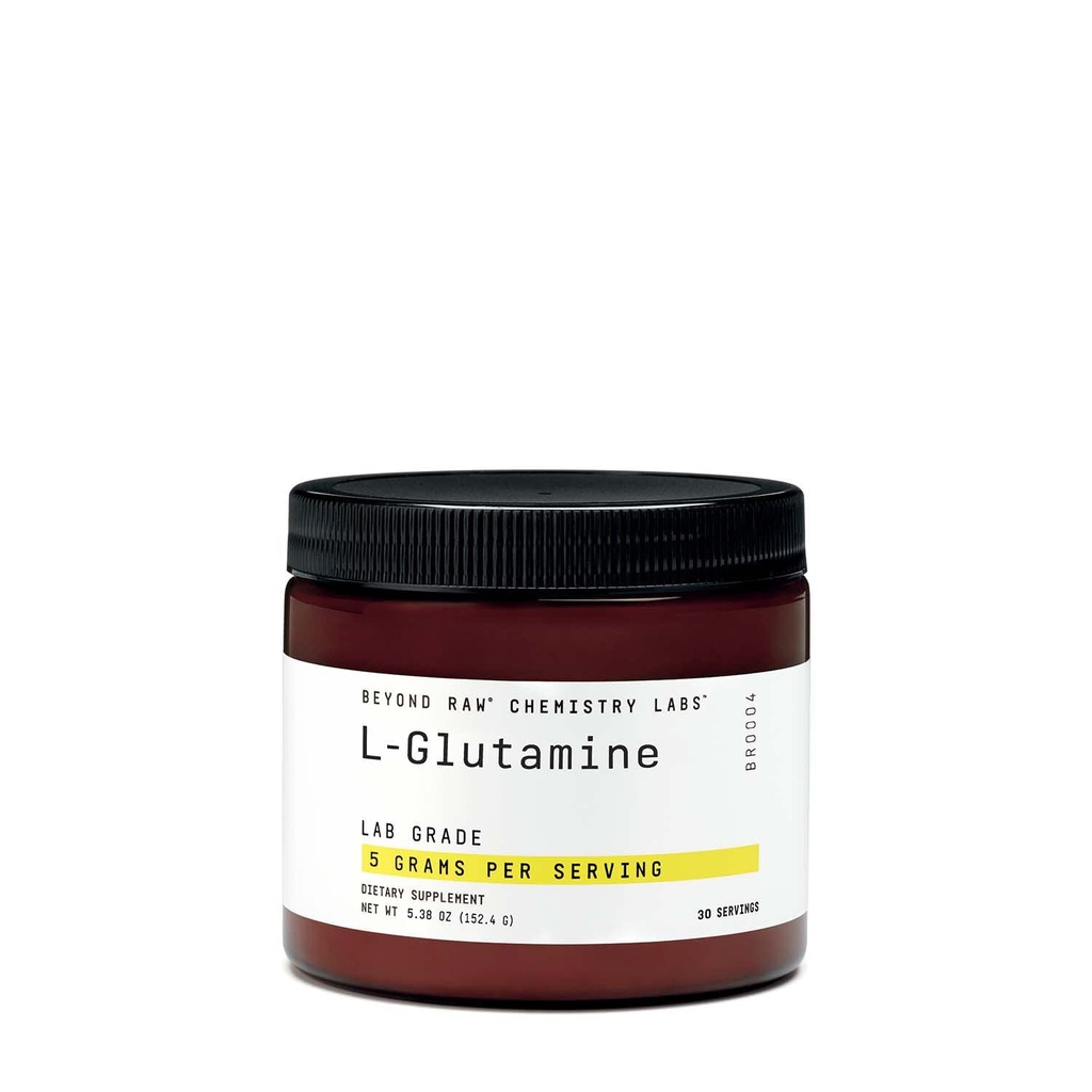 Selain Lab Kimia RAW L- Glutamine Powder, Dukungan Fungsi Otot, Tingkat Lab, 30 Hamba
