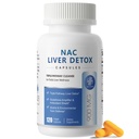 Tambahan NAC 900 mg - Liver Cleanse Detox & Repair, Antioksidant & Cellular Kesehatan, Dukungan Alkohol - N- Acetyl Cysteine Capsules dengan Milk Thistle, Turmeric, Dandelion & Artichoke - 120 Count