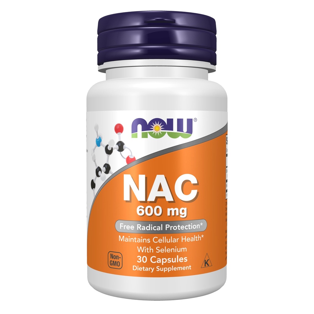 Suplemen, NAC (N- Acetyl Cysteine) 600 mg dengan Selenium 30 Kapsul