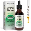Lipomal Liquid NAC Drops, NC Suplemen N- Acetyl Cysteine, NAC 600 mg dengan Milk Thistle & Quercetin untuk Dewasa & Anak-anak, Liver & Lung, Imune & Antioksidant Dukungan, Skin & Cellular Kesehatan, 2 Fl Oz